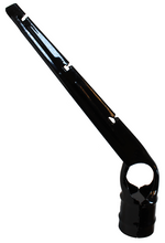 2-1/2" x 1-5/8" Steel Black Vinyl Coated Barbed Wire Arm for Black Vinyl Chain Link Fences