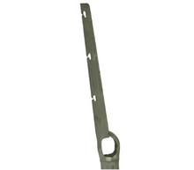 2" x 1-5/8" Steel Vertical 3 Strand Barbed Wire Arm for Chain Link Fences