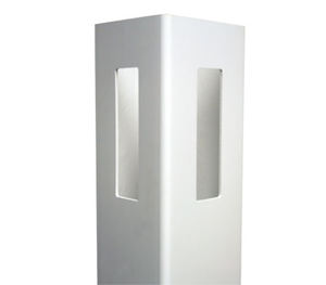 White Corner Post 5" x 5" x 8' For Vinyl Fences