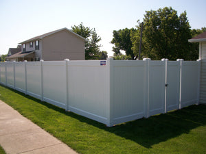 [300 Feet Of Fence] 6' Tall Privacy K-373 Vinyl Complete Fence Package