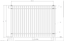 [200' Length] 6' Ornamental Flat Top Complete Fence Package