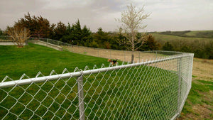 [150' Length] 5' Galvanized Chain Link Complete Fence Package